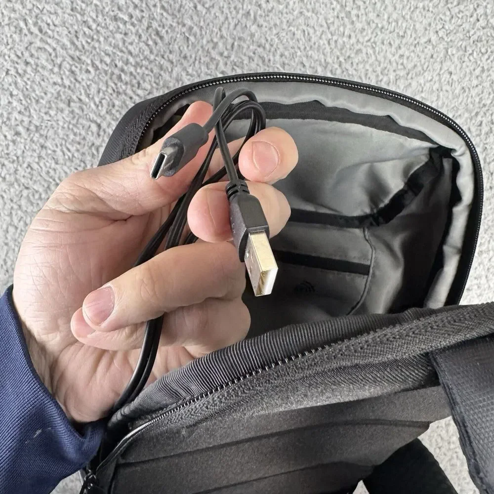 Lucid‎ Motors Black Backpack 1 Strap Tech With USB Ports Acehigh